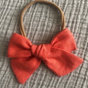 3/$10 Coral Baby Bow